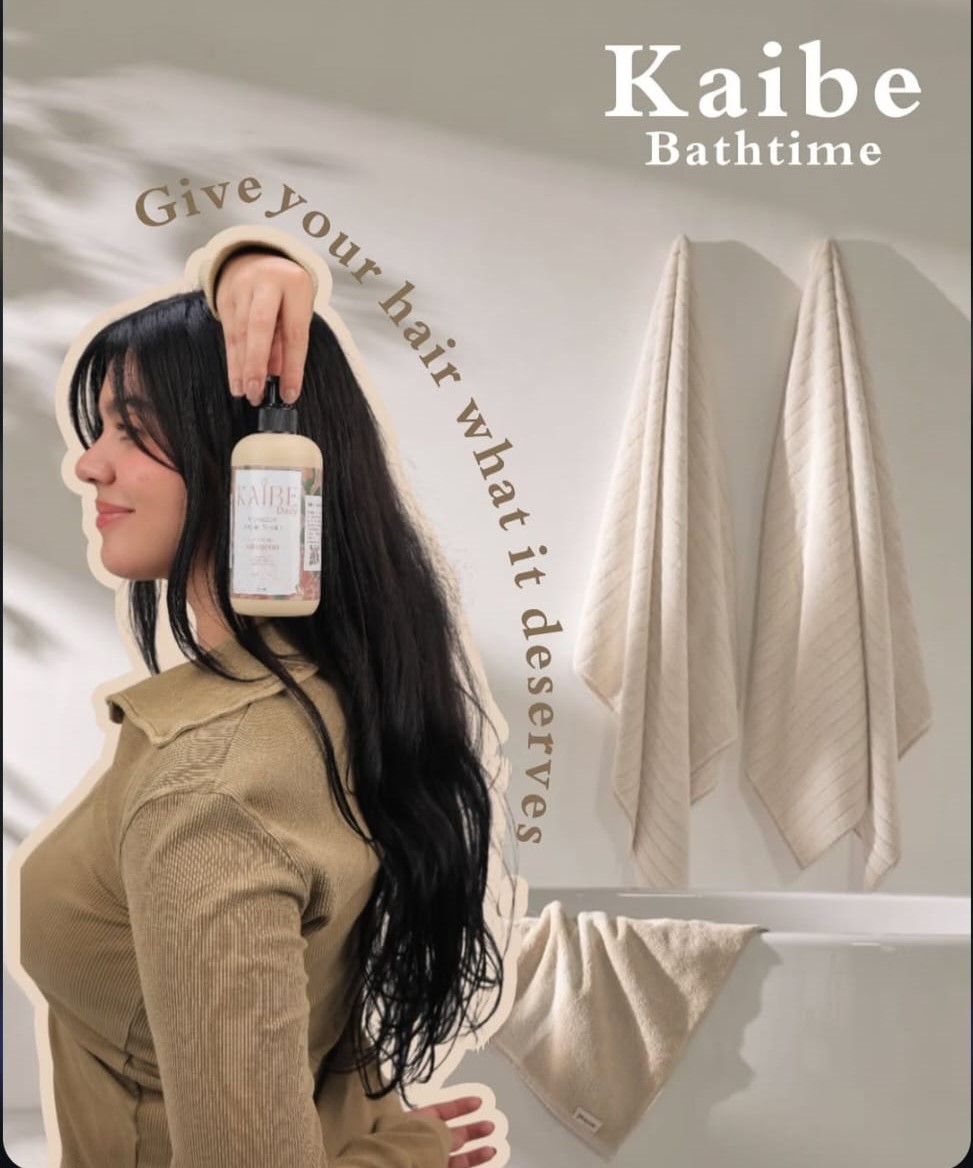 Model holding Kaibe product